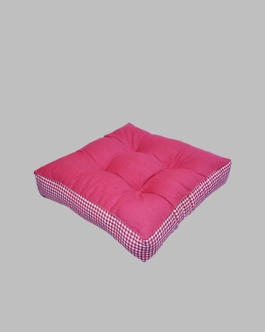 Floor Cushion – Check Red