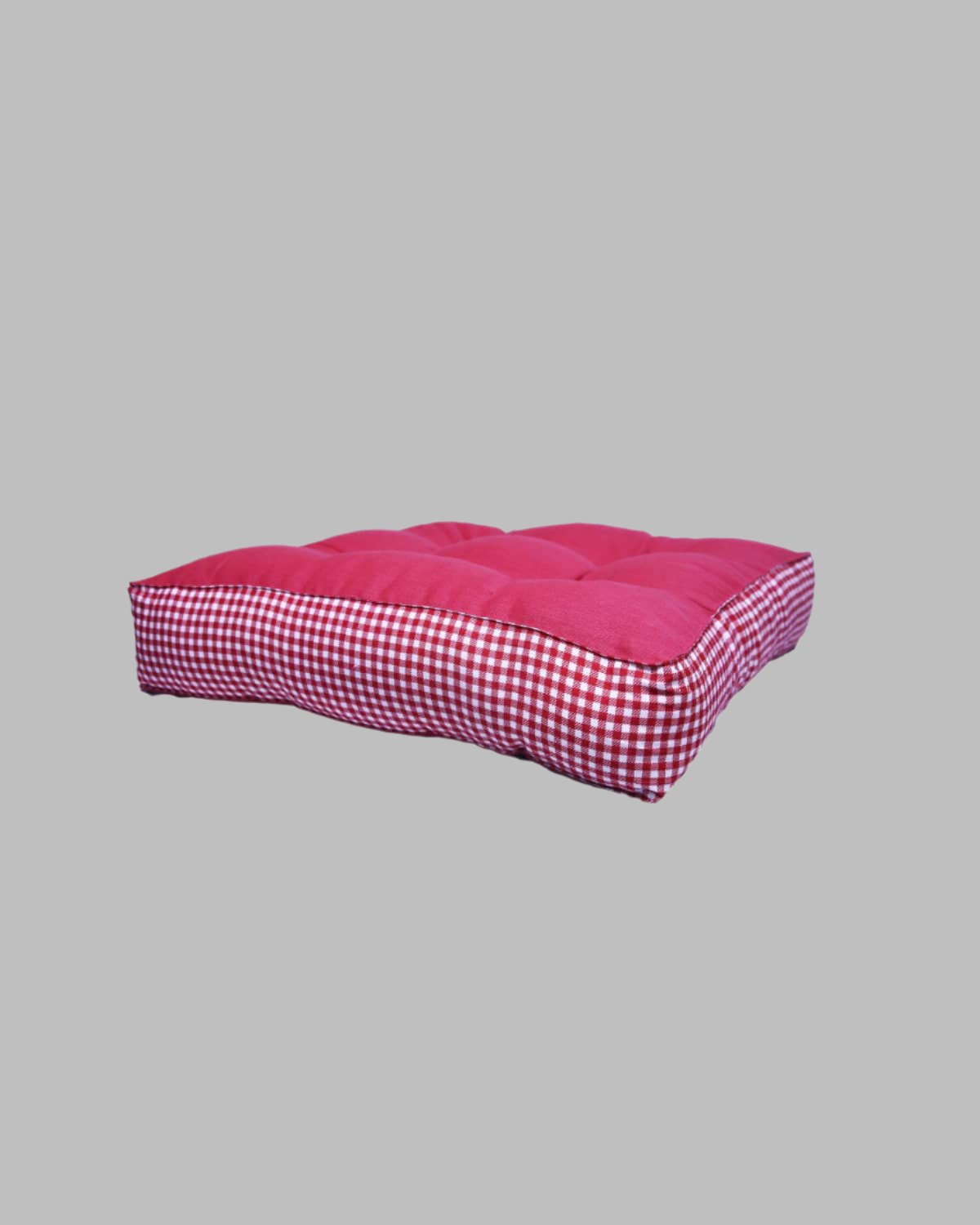 Floor Cushion – Check Red