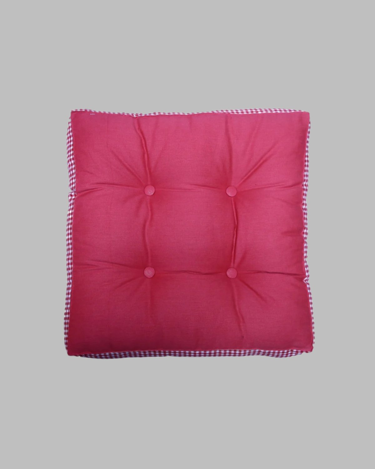 Floor Cushion – Check Red