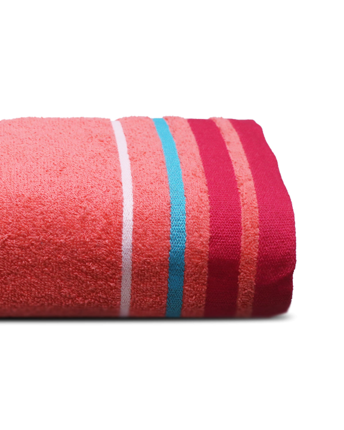 Pink Bath Sheet Stripe