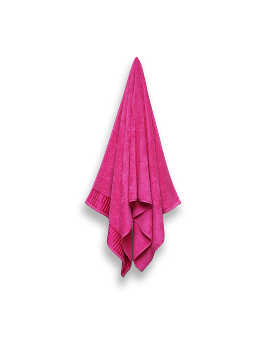 Fushia Bath Towel Fancy