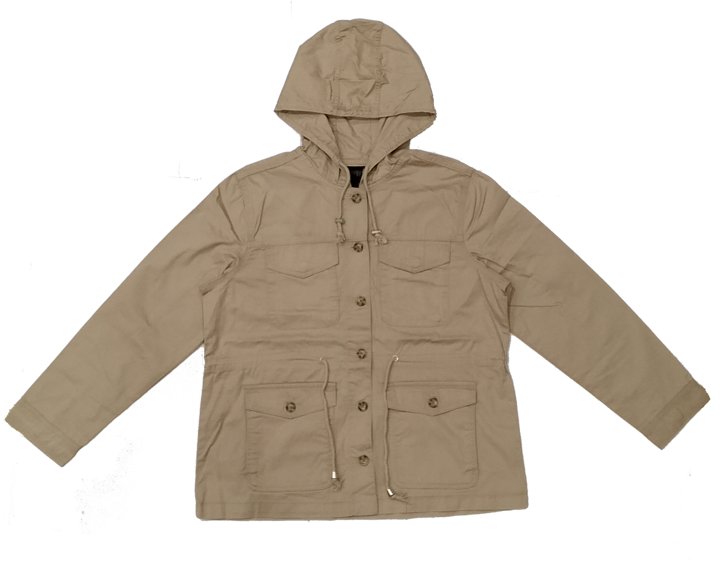 Wild Mushroom Hooded Denim Jacket