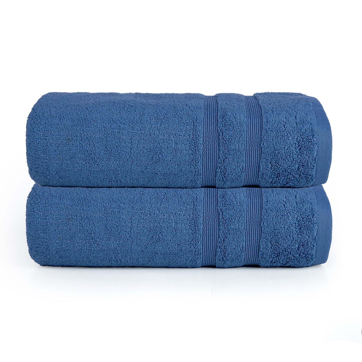 Blue Zero Twist Egyptian Bath Towel Pack of 2 – 600 GSM | 70×130 cm