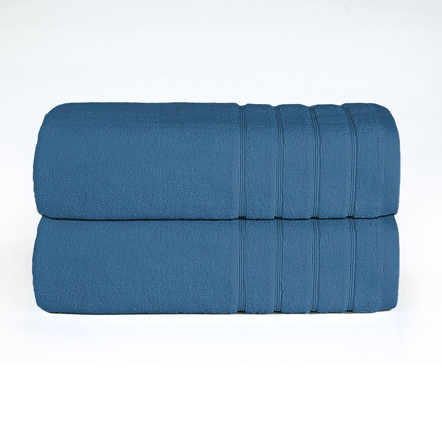 Blue Zero Twist Egyptian Bath Sheet Pack of 2 – 600 GSM | 90×140 cm