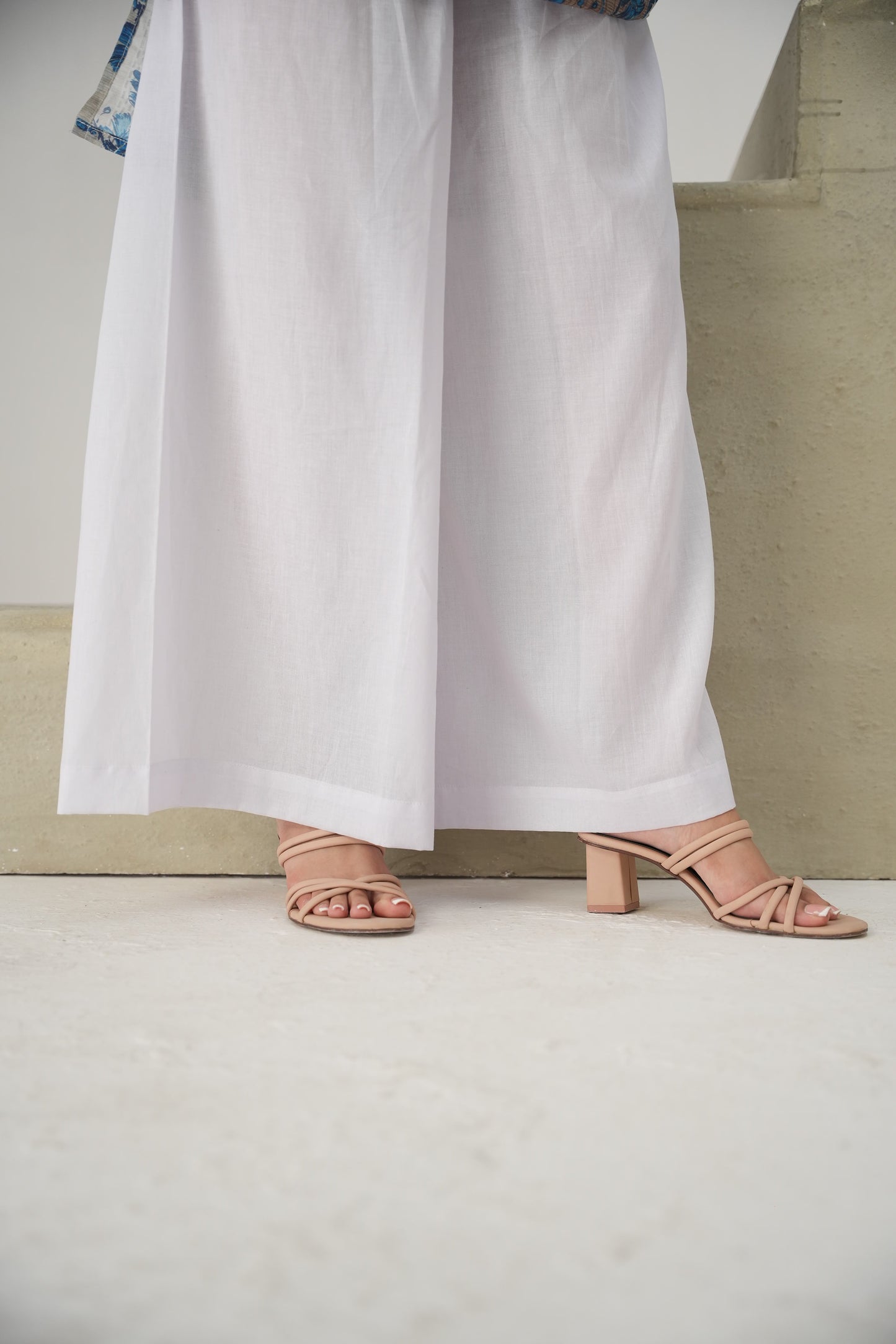 HL Lawn Trouser – White – 1 | By Hira Lari