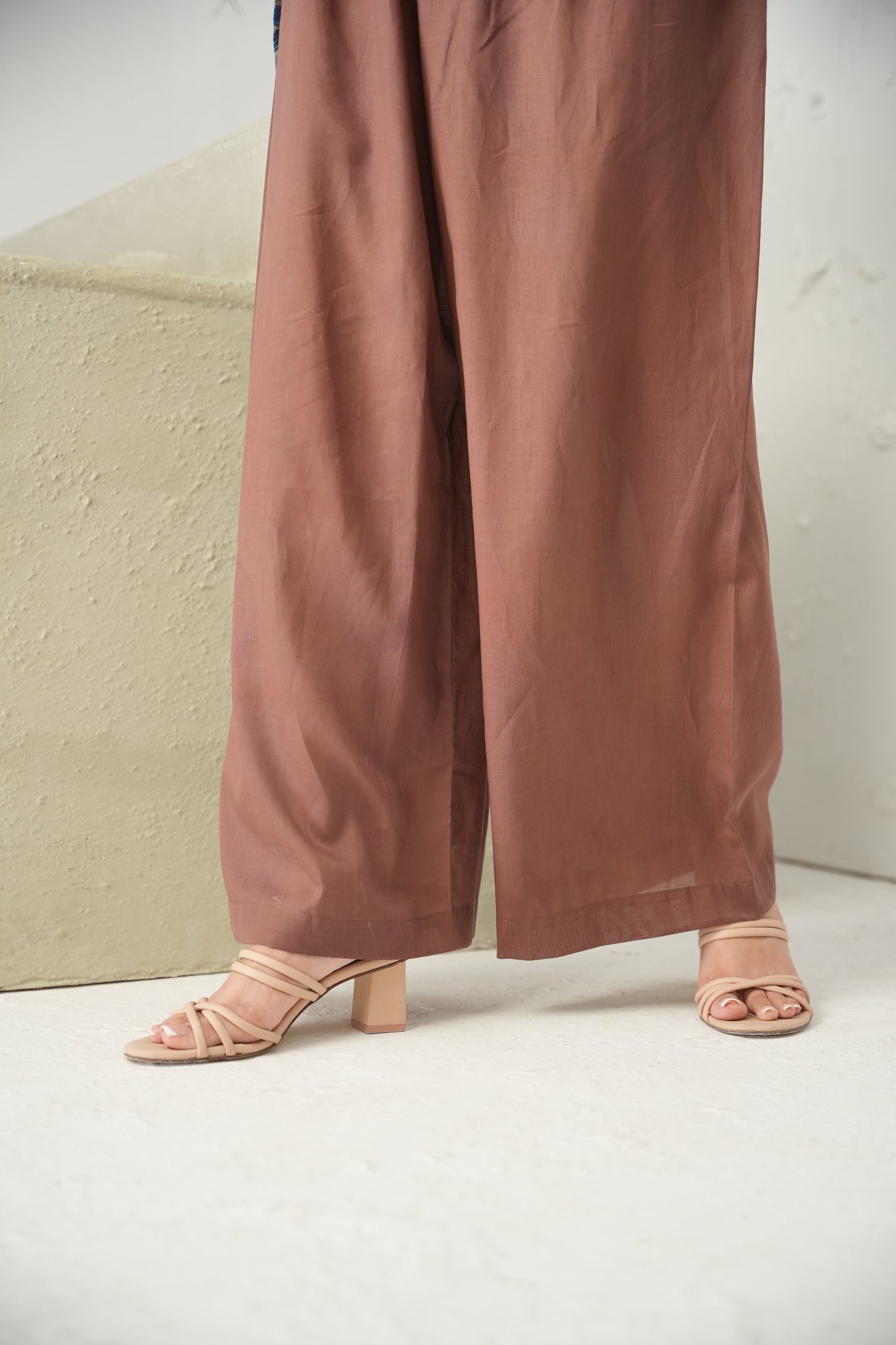 HL Lawn Trouser – Brown – 2 | By Hira Lari