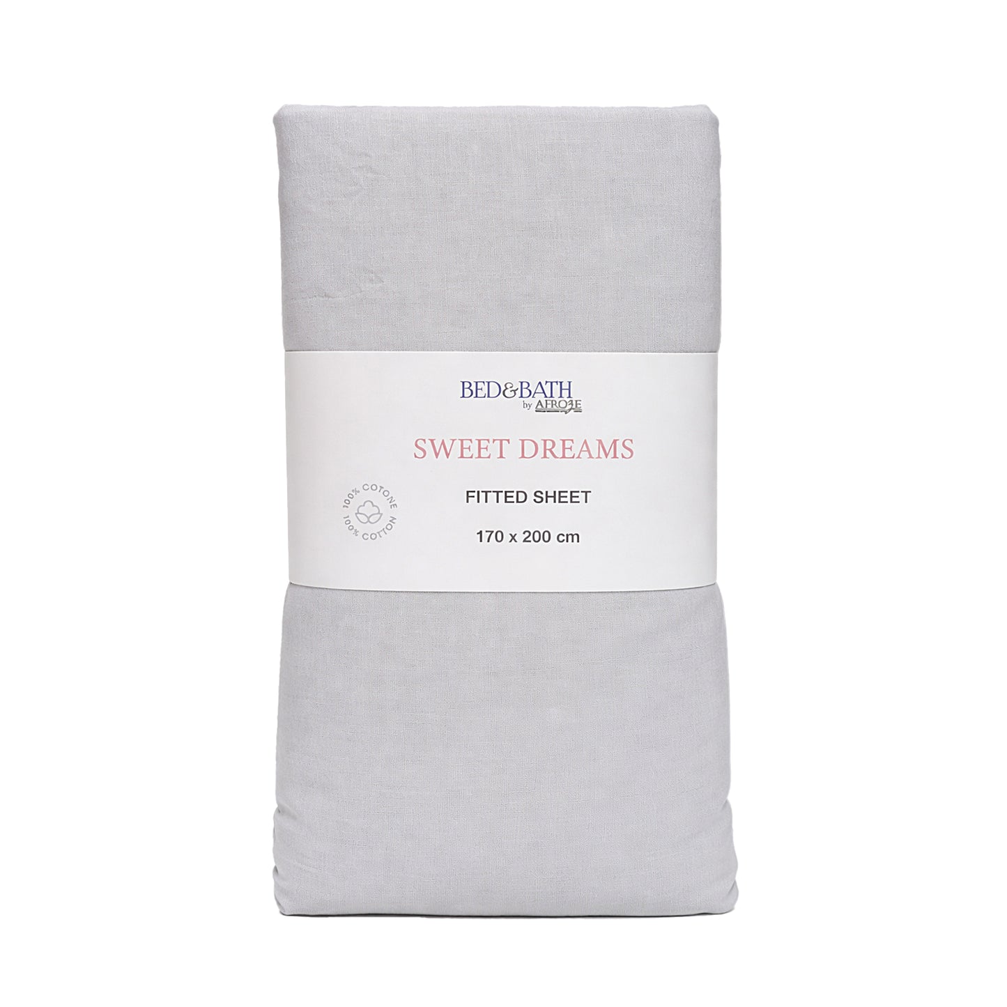 Dyed Fitted Sheet – Silver