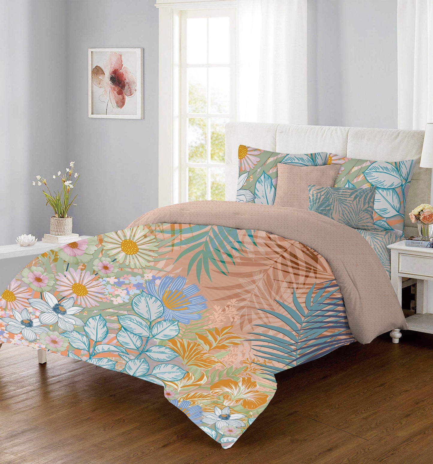 Royal Crest Comforter (Floral Garden)