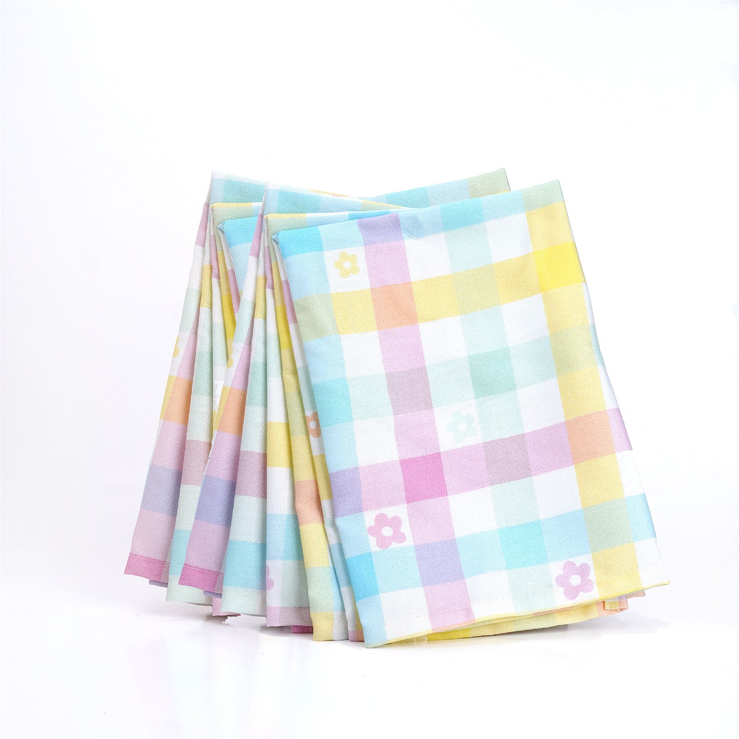 Printed 6 Pcs Napkin Set – Multi | 20 x 20 Inches | 100% Cotton