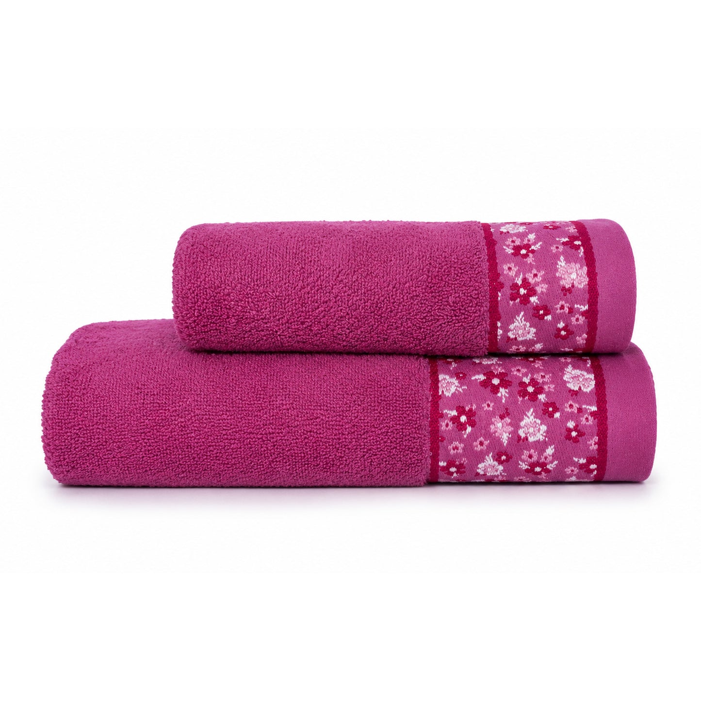 Pink – Embroidered Guest + Hand Towel Set | 2 Pcs