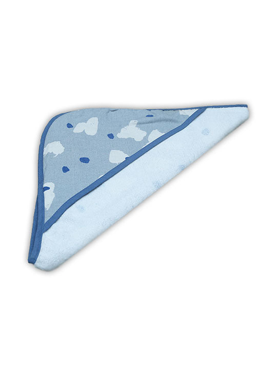 Baby Cap Towel (Grey Spotted)