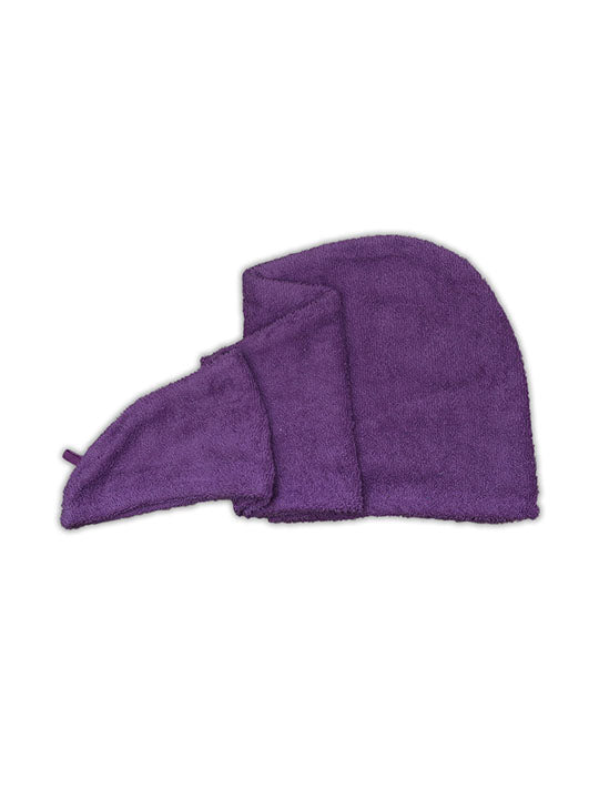Purple – Turban Towel Set (Pack of 2)