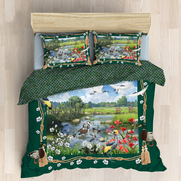Royal Crest Quilt Cover Set (Scenery)