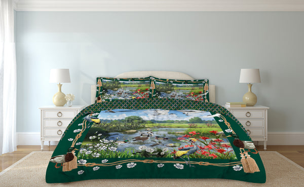 Royal Crest Quilt Cover Set (Scenery)