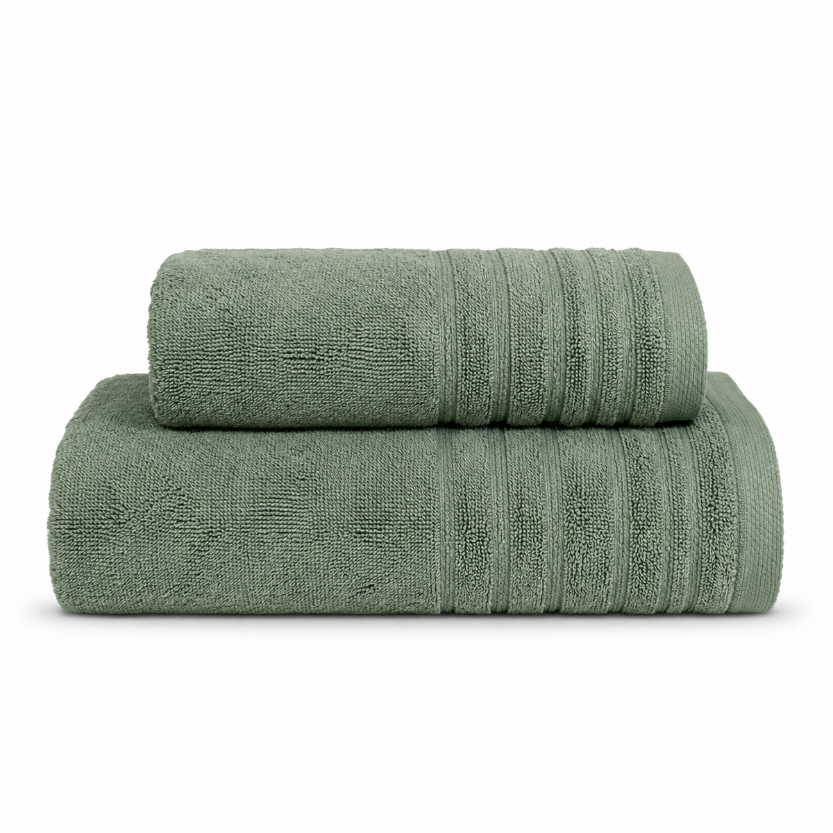 Green Olive – 2 Pcs Towel Set | Guest & Hand Towels