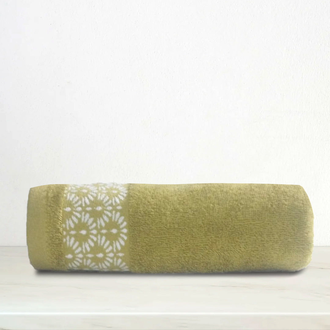 Hand Towel – Fancy Embroidery (Green) | THTEGR