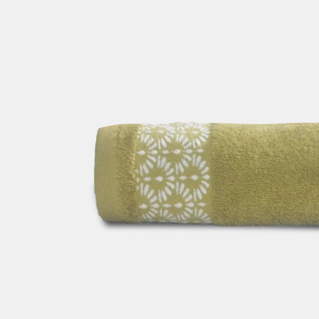 Hand Towel – Fancy Embroidery (Green) | THTEGR