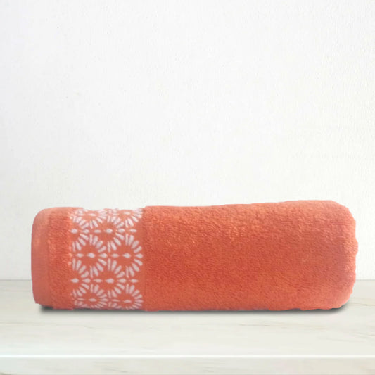 Hand Towel – Fancy Embroidery (Orange) | THTEOR