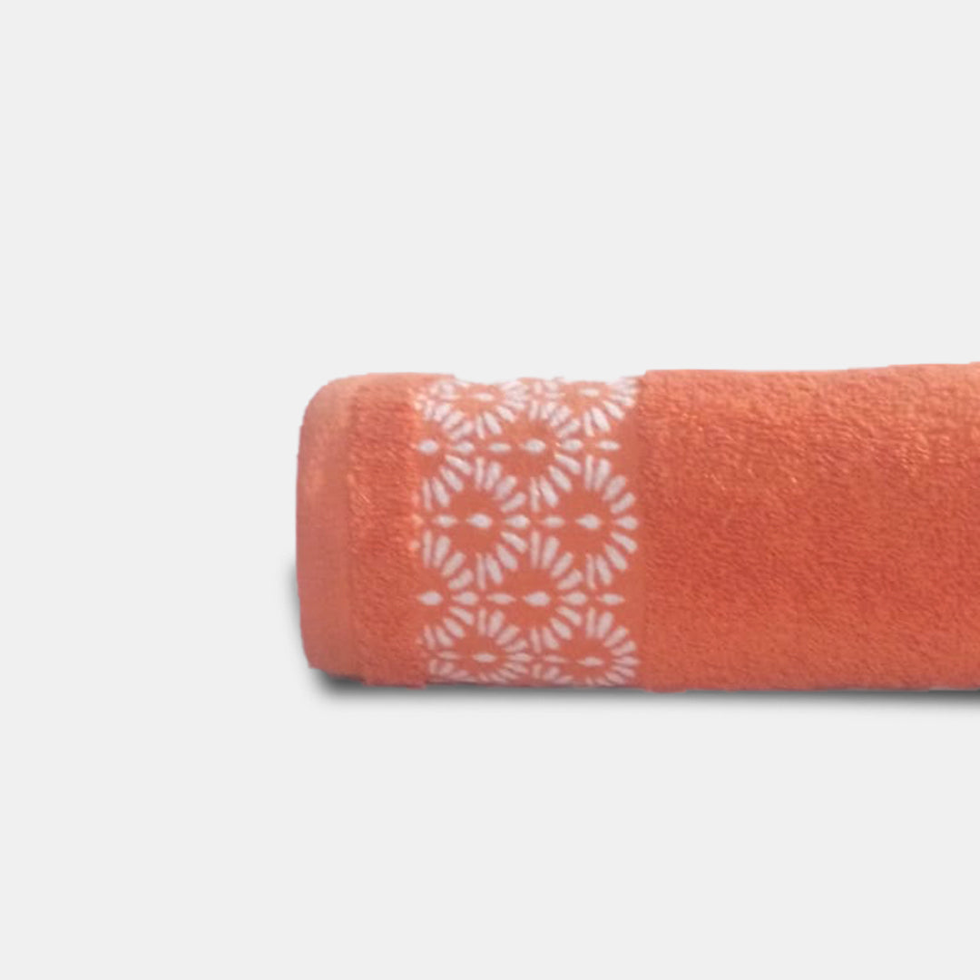 Hand Towel – Fancy Embroidery (Orange) | THTEOR