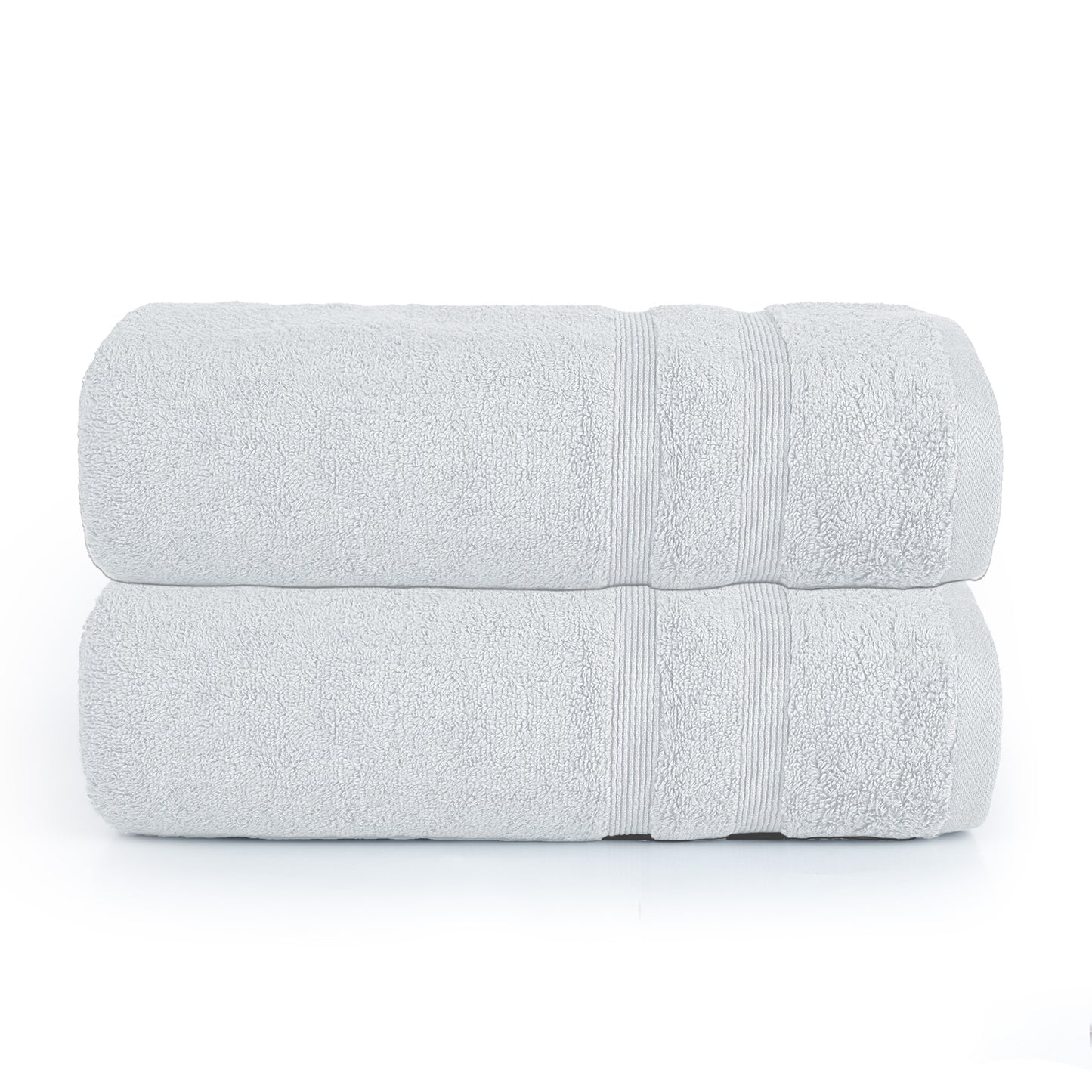 White Zero Twist Egyptian Bath Towel Pack of 2 – 600 GSM | 70×130 cm