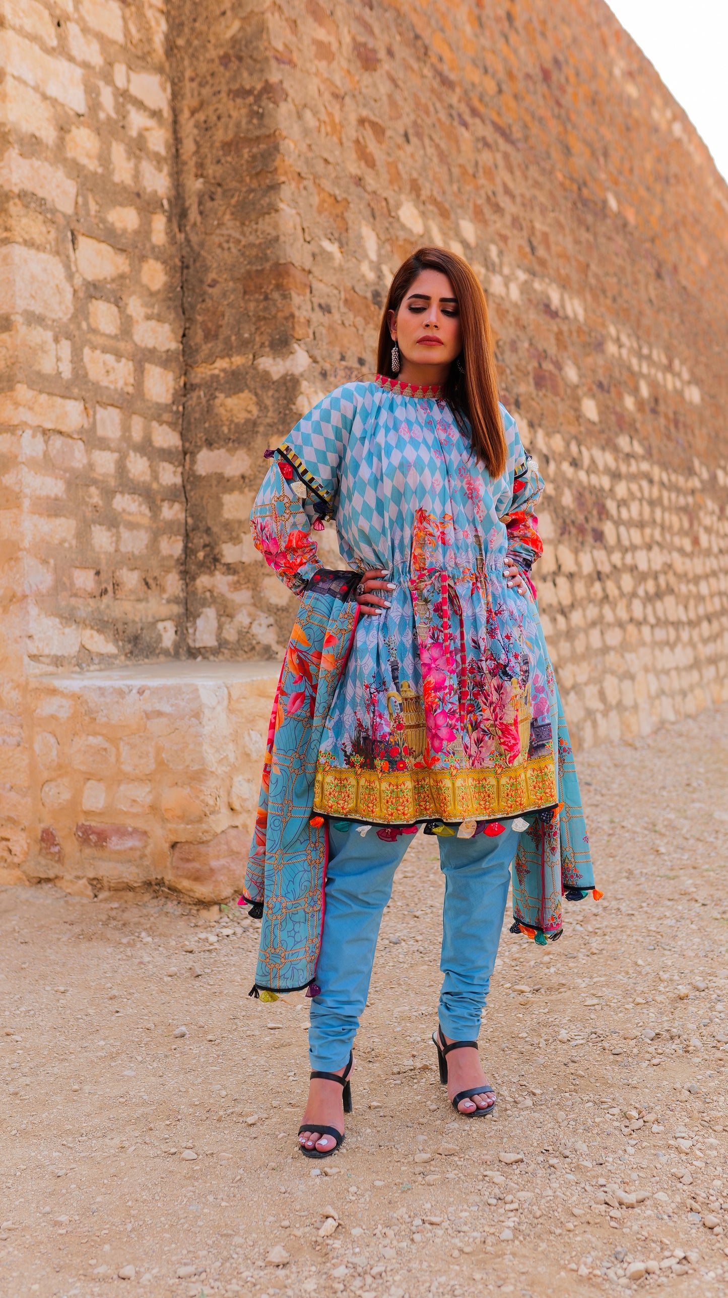 MARAKESH by Hira Lari Lawn - 3 Piece Unstitched Lawn Suit