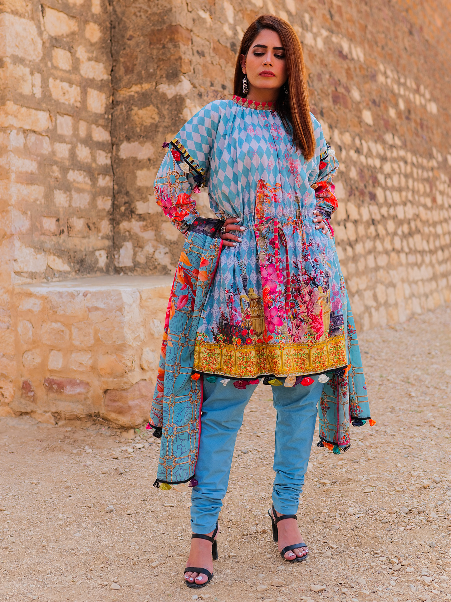 MARAKESH by Hira Lari Lawn - 3 Piece Unstitched Lawn Suit