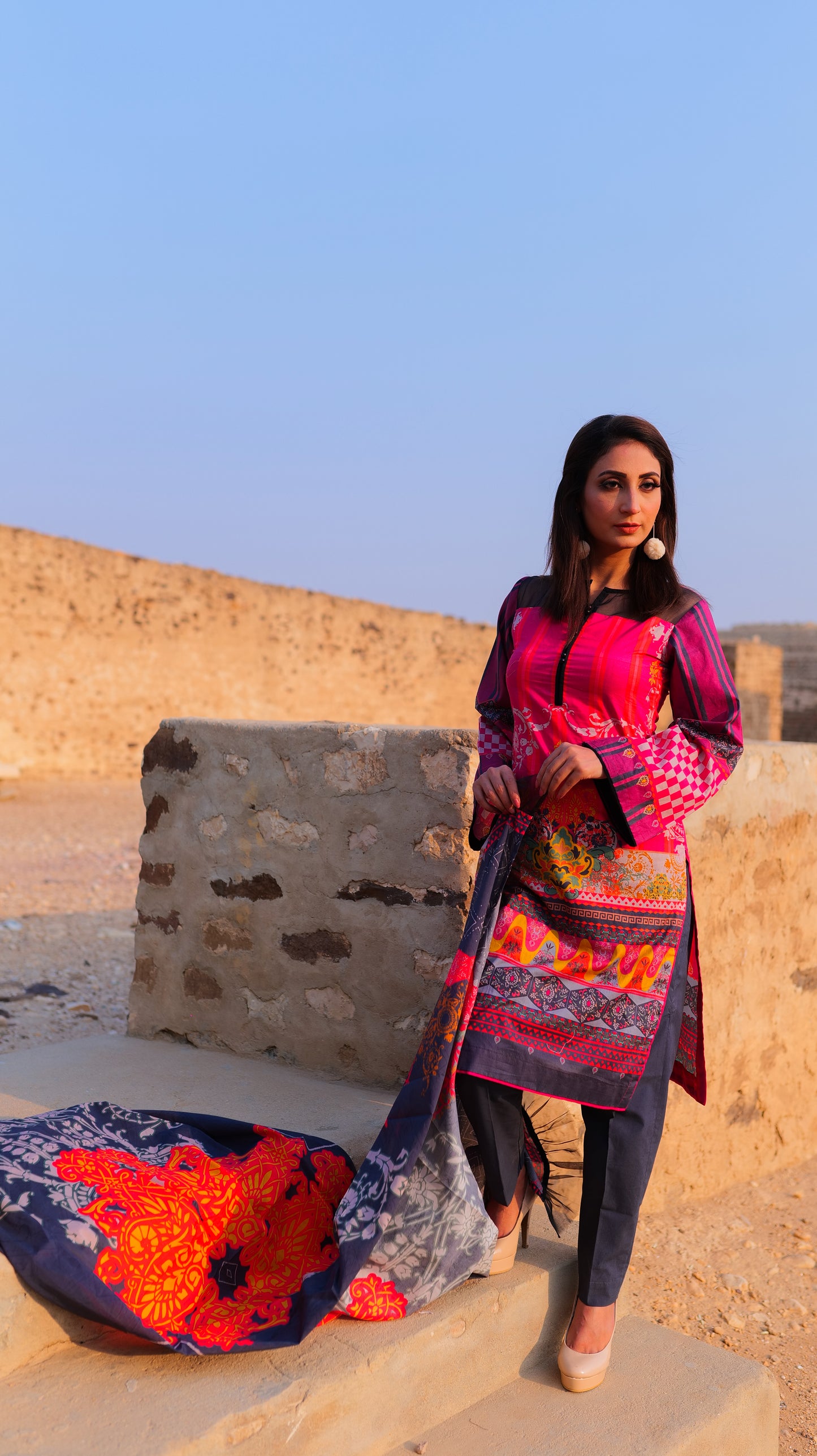 SICILY by Hira Lari Lawn - 3 Piece Unstitched Lawn Suit