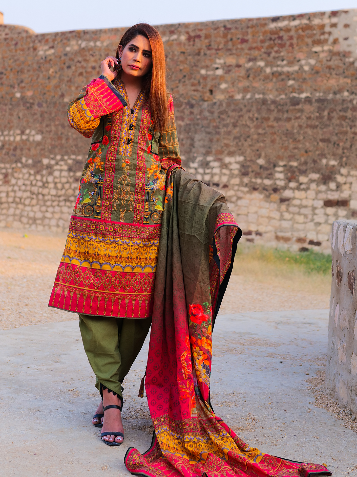 ZULU by Hira Lari Lawn - 3 Piece Unstitched Printed Lawn Suit