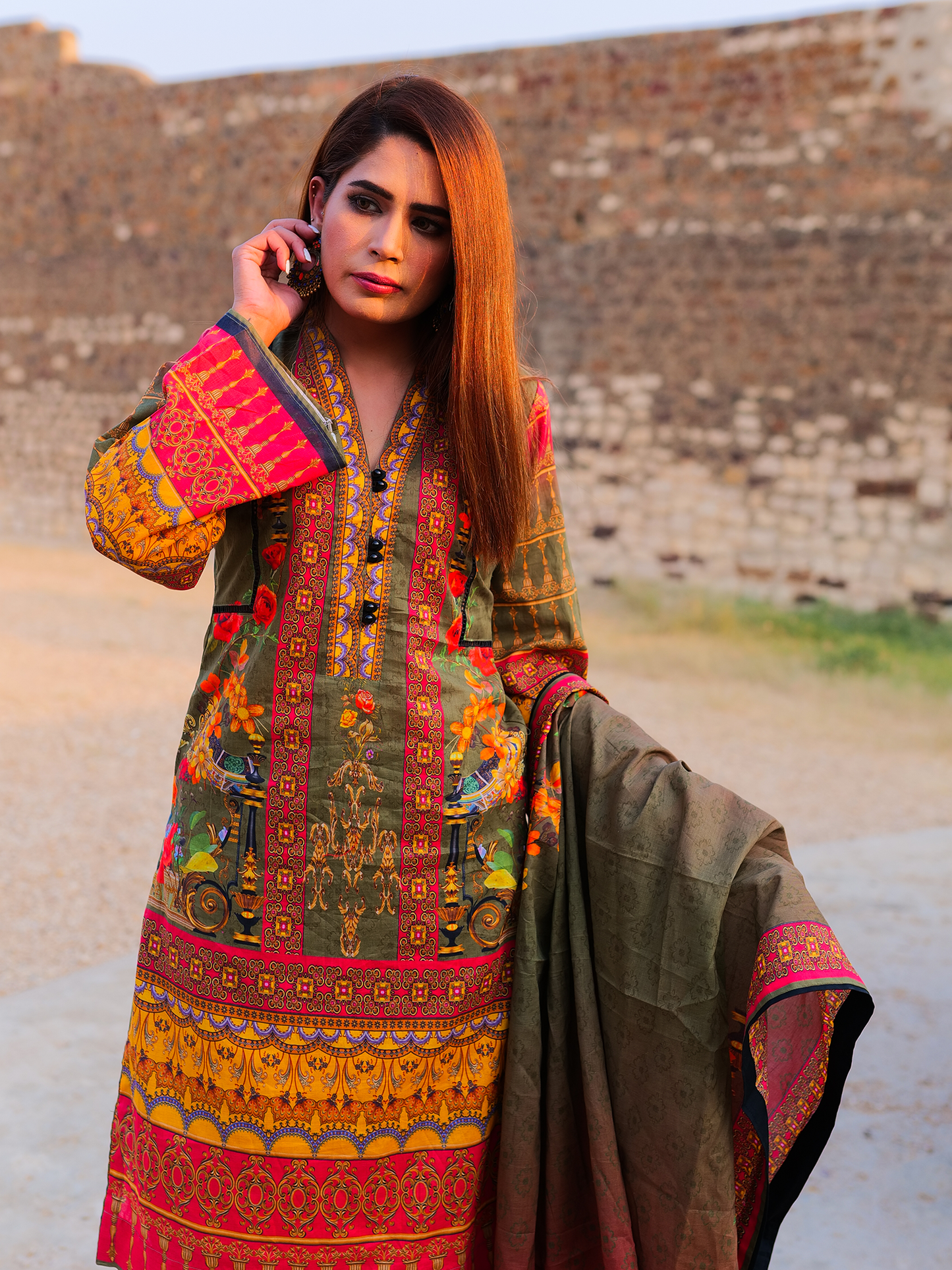 ZULU by Hira Lari Lawn - 3 Piece Unstitched Printed Lawn Suit