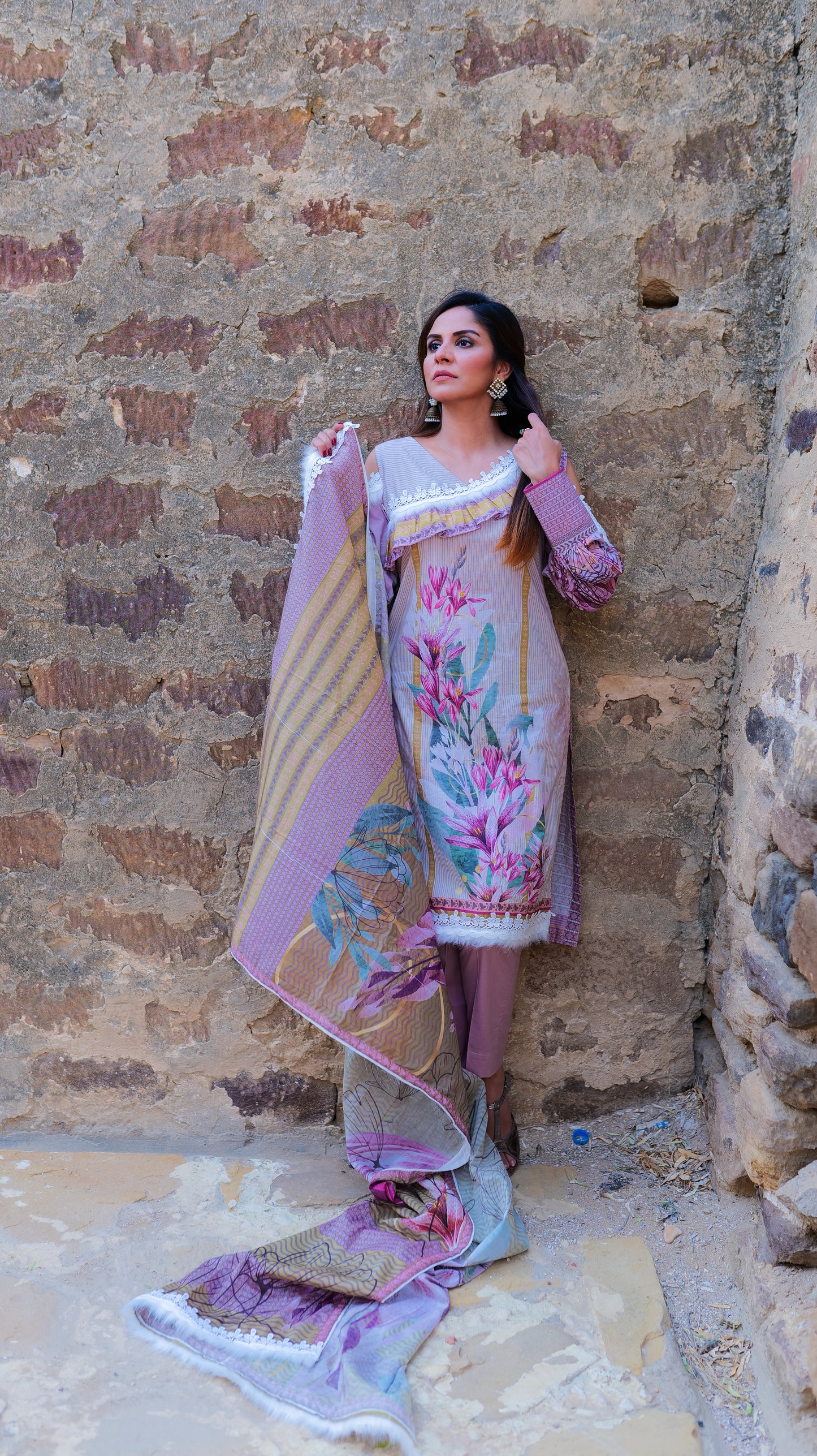 LILLY by Hira Lari Lawn - 3 Piece Unstitched Lawn Suit