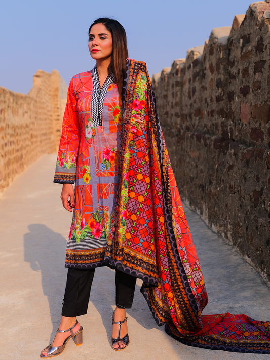 CAPRI by Hira Lari Lawn - 3 Piece Unstitched Lawn Suit