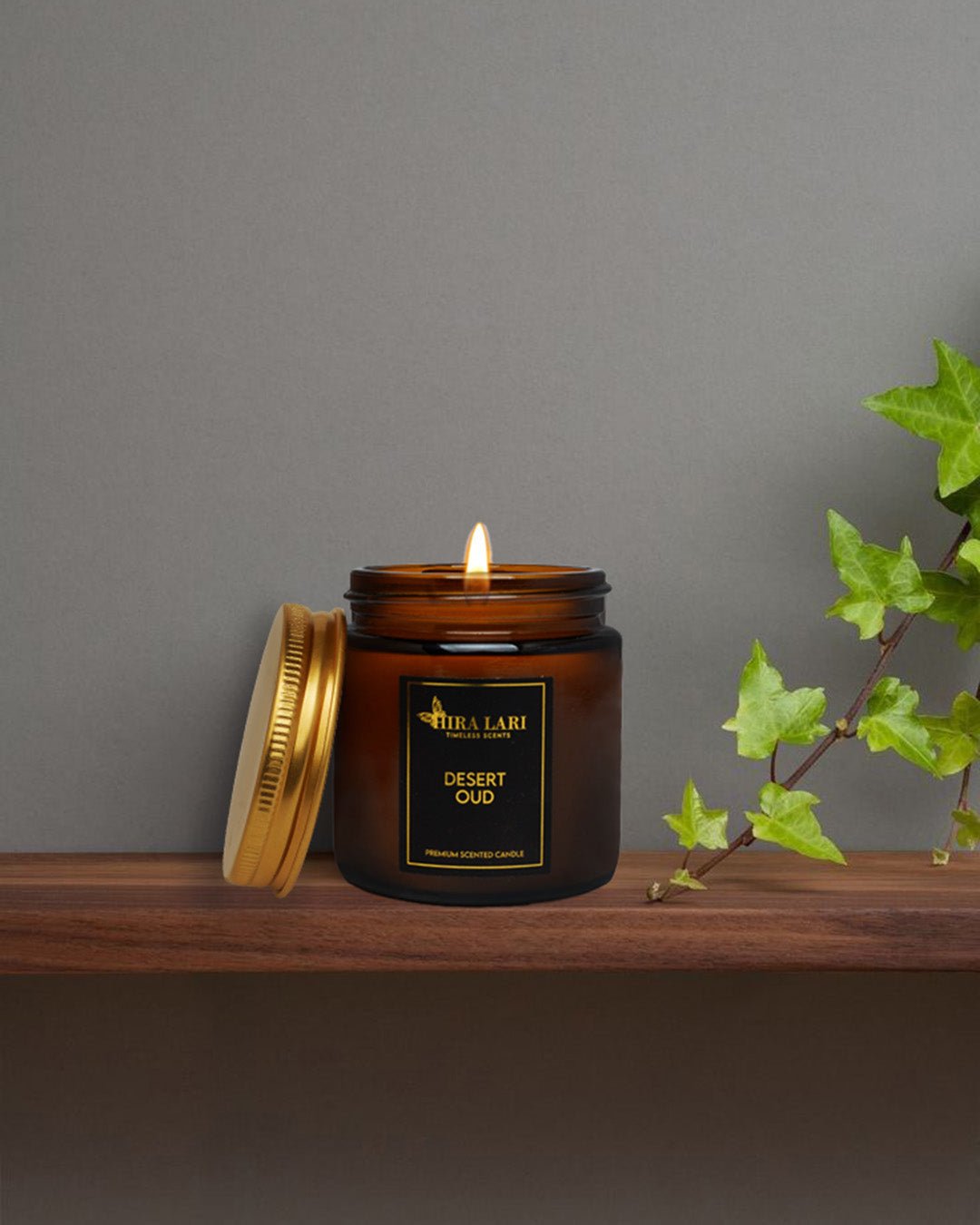 Desert Oud Amber Candle Jar – Small