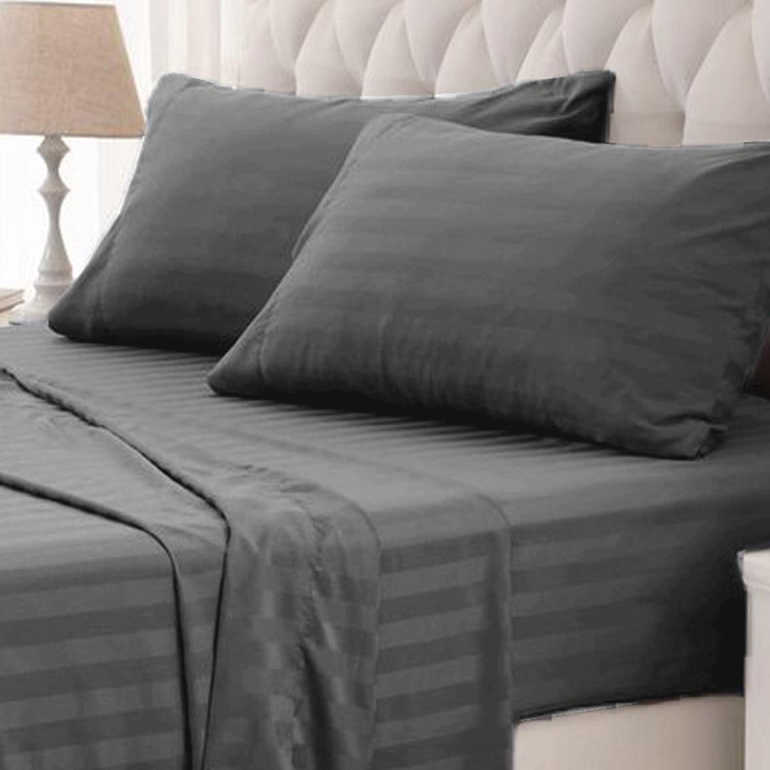 Grey – King Fitted Sheet Set