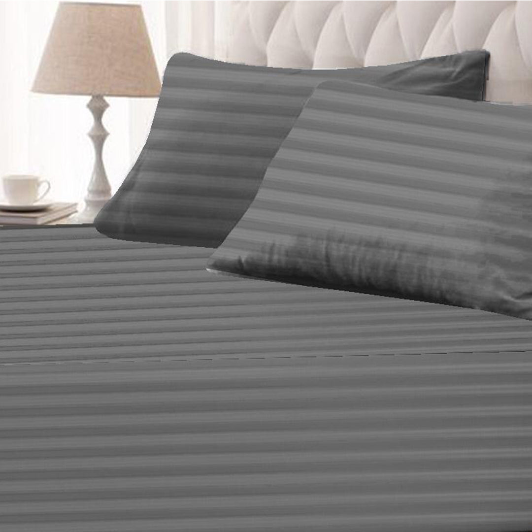 Grey – King Fitted Sheet Set