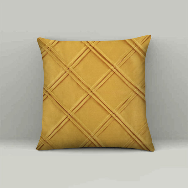 Fancy Cushion Cover (Mustard)