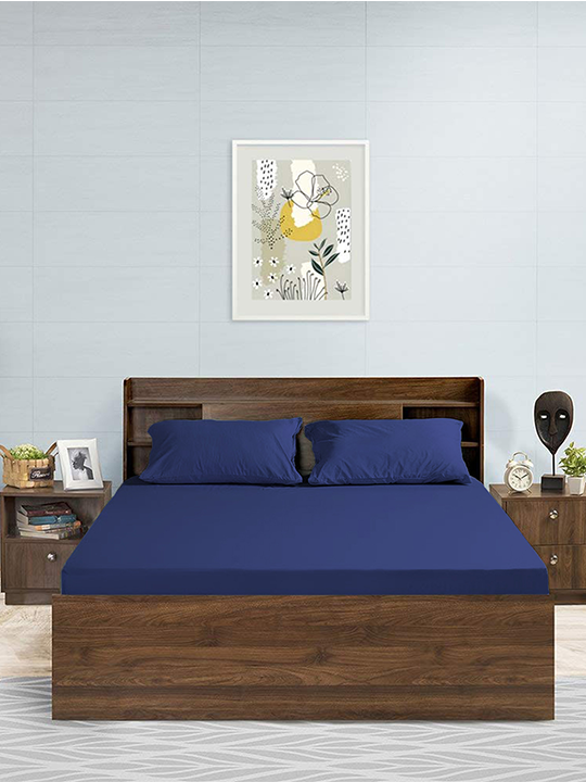 Hotel Collection Flat Sheet Set (Navy Blue)