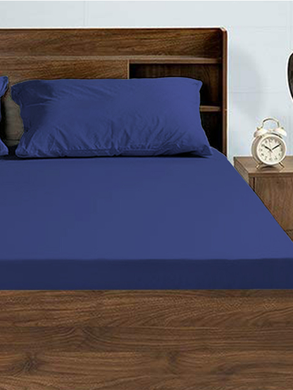 Hotel Collection Flat Sheet Set (Navy Blue)