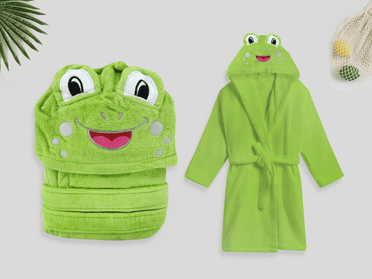 Kids Bathrobe Frog 01