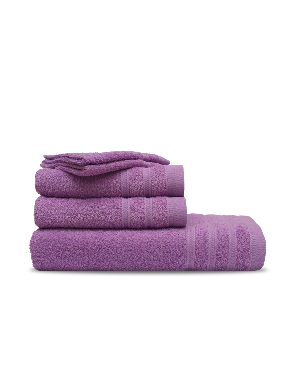 Zero Twist Royal Luxury Towel Set – 5 Pieces (Purple)
