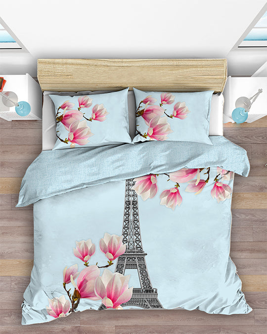 King Quilt Cover Set (Eiffel Tower)