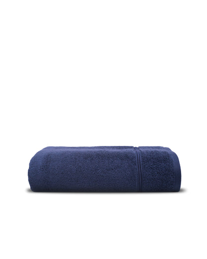 Single Bath Sheet Emb. Zero Twist Navy