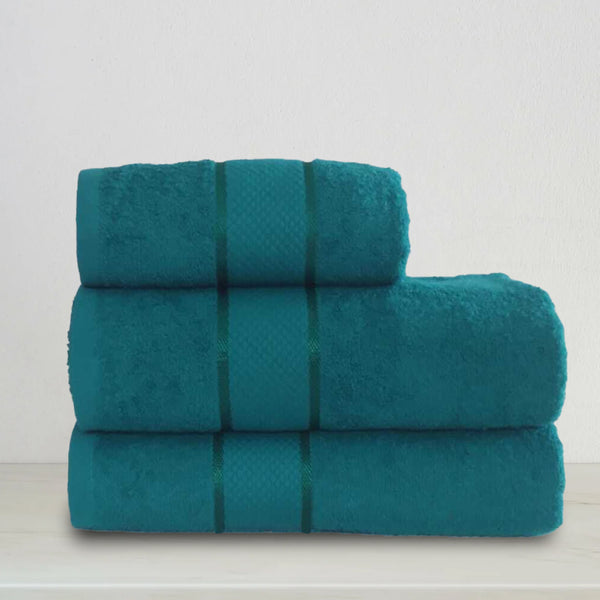 Green Towel Set Fancy (Pk of 3)