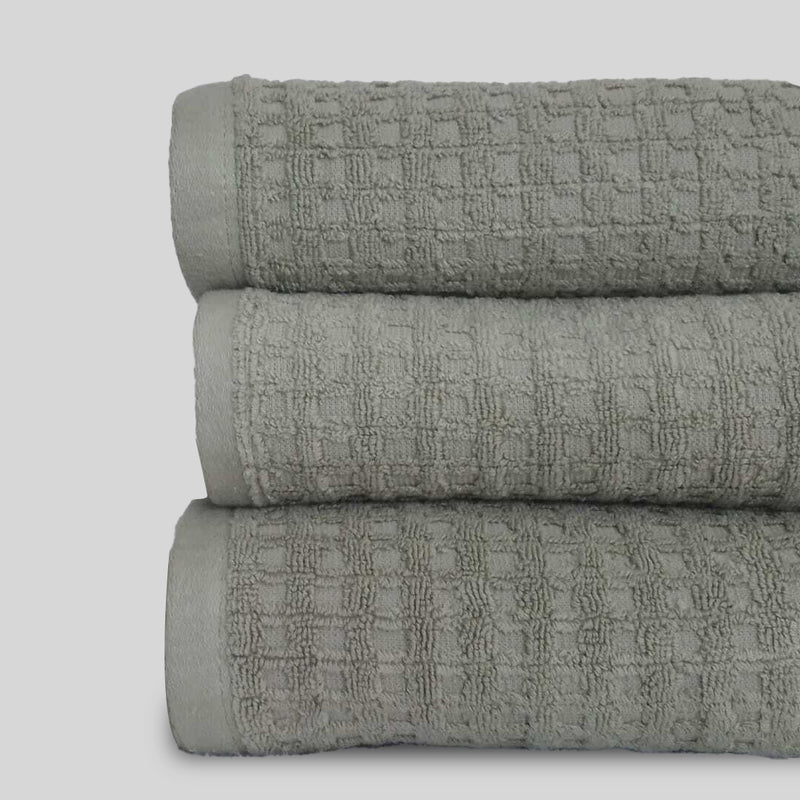 2 Hand Towel 1 Bath Towel Set Waffle