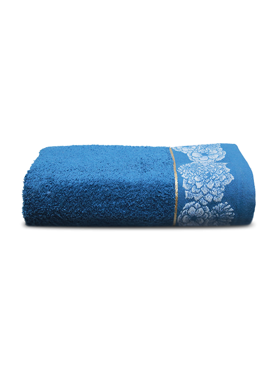 Hand Towel Jacquard Emb (Blue)