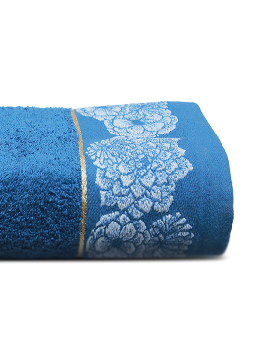 Hand Towel Jacquard Emb (Blue)