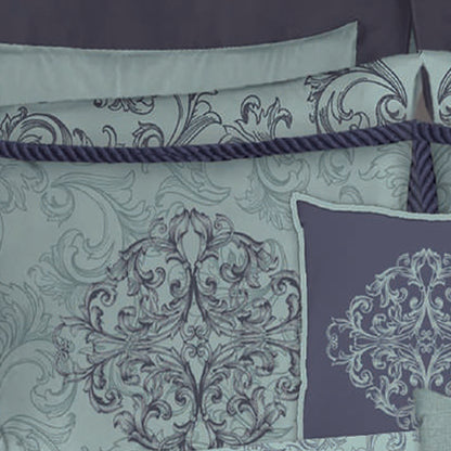 "Ornament" Embroidered 14-Piece Bridal Bedding Set