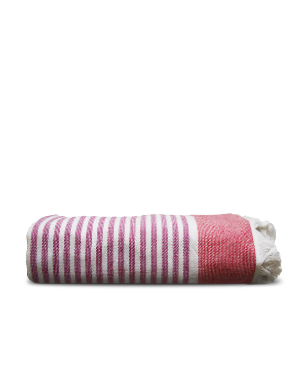 HAMMAM TOWELS Pink Stripes