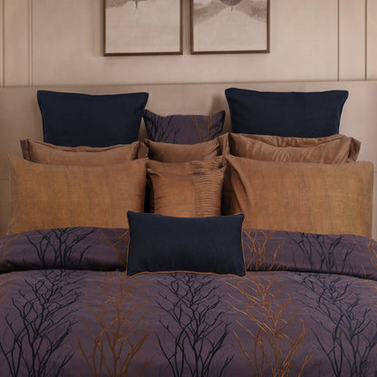 Brown Royale HL Signature Luxury Bed Linen Set by Hira Lari