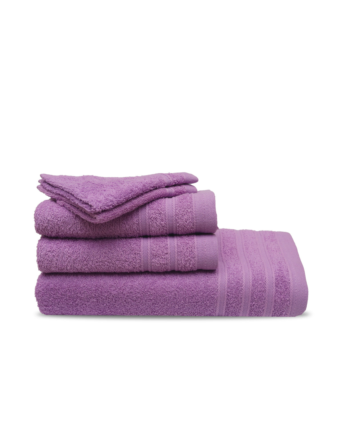 Zero Twist Royal Luxury Towel Set – 5 Pieces (Purple)