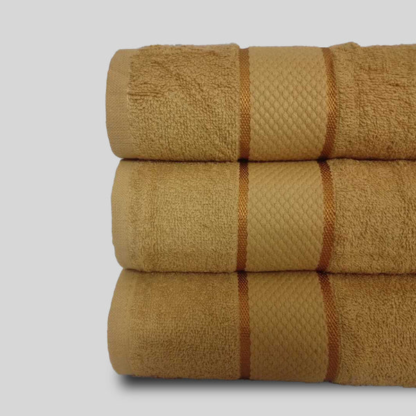 Mustard Towel Set Fancy (Pk of 3)